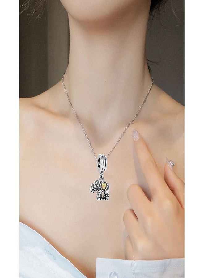 TGLS Gold Heart Love Elephant Animal Charm Compatible With Pandora Charms Bracelets - Image 5
